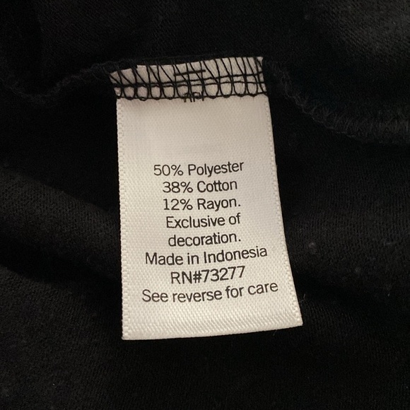 Sonoma Oversized Black 3/4 Sleeve Top Sz XXL - Picture 5 of 6